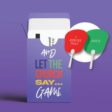 Load image into Gallery viewer, And Let The Church Say Game + Fan Combo