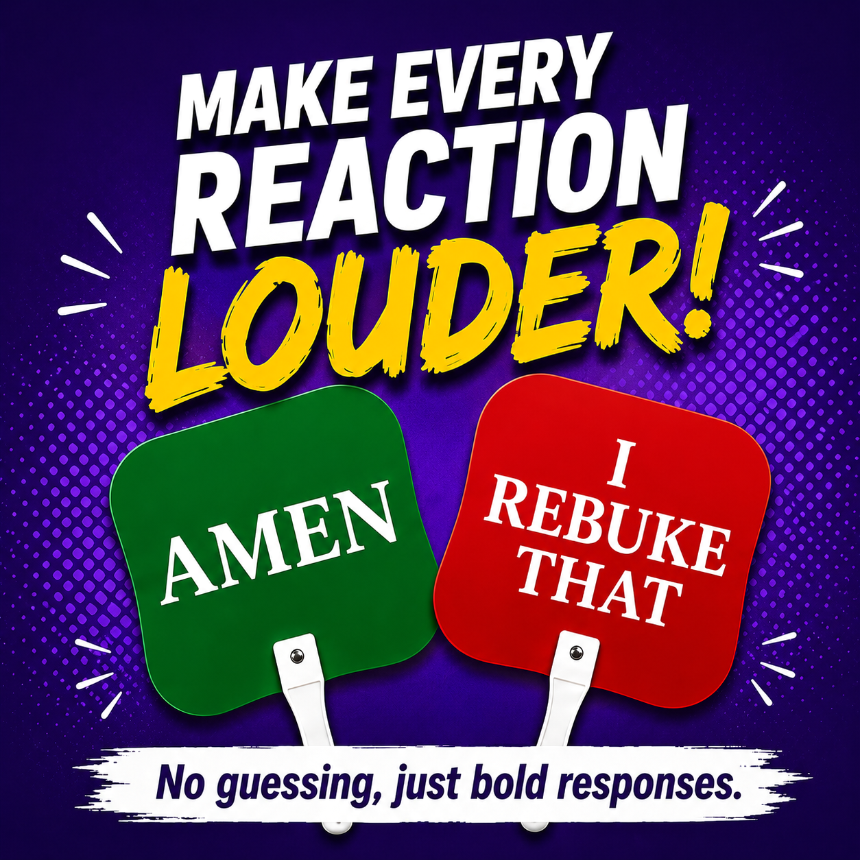 Small Group AMEN and I Rebuke That Fans (5 pack)