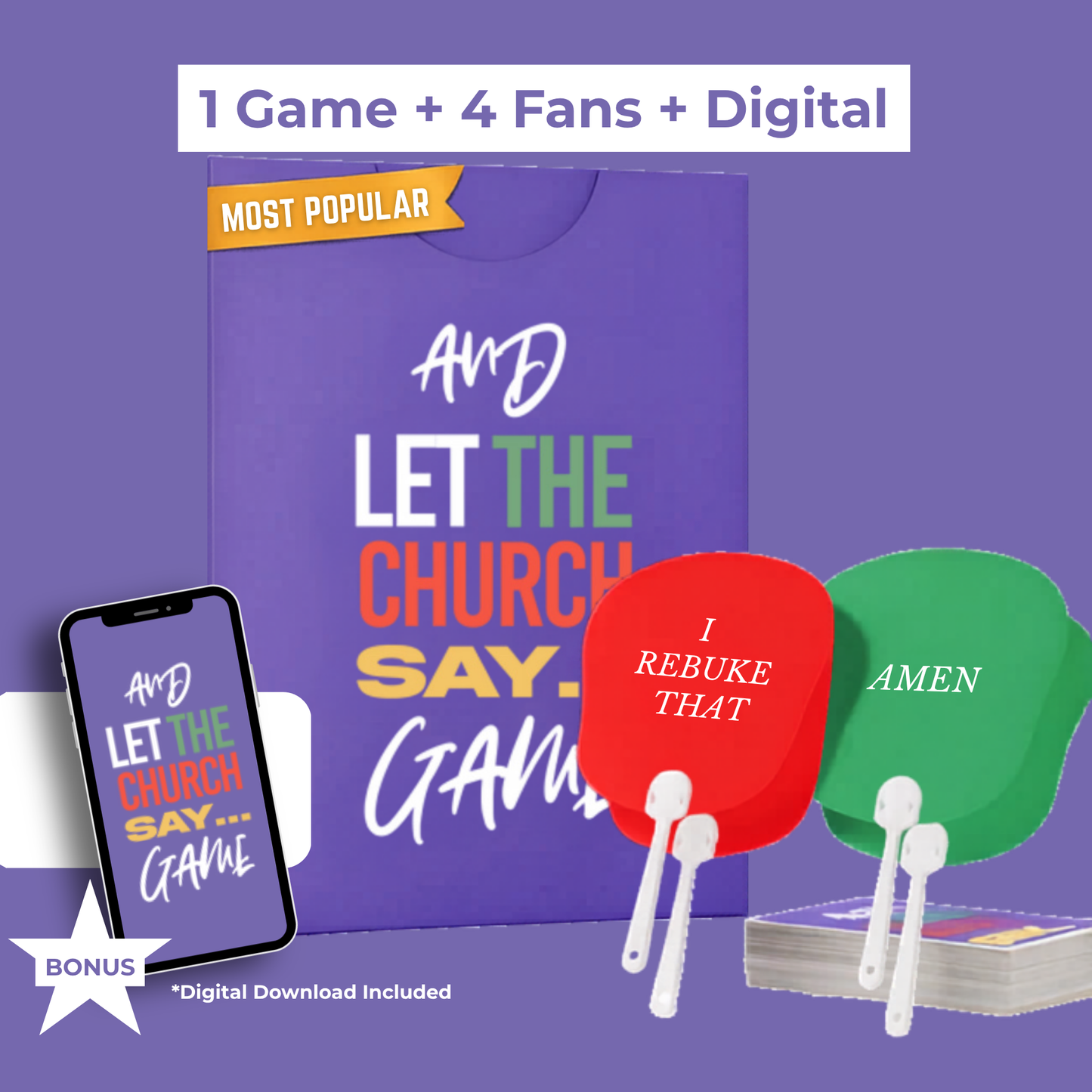 1Game+4 Fans with Bonus Digital Download-Small Group Bundle