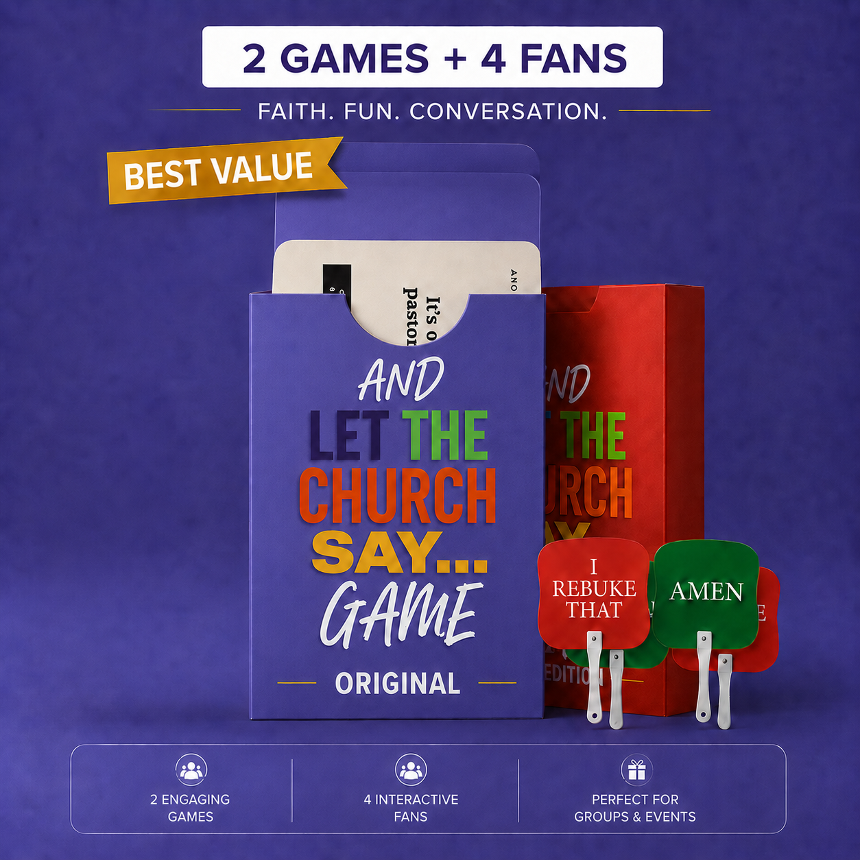 Original + New Edition Game Bundle with 4 Fans