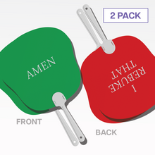 Load image into Gallery viewer, Upgrade 1 Game + 2 Fans – Double-Sided AMEN/I REBUKE THAT Fan Combo
