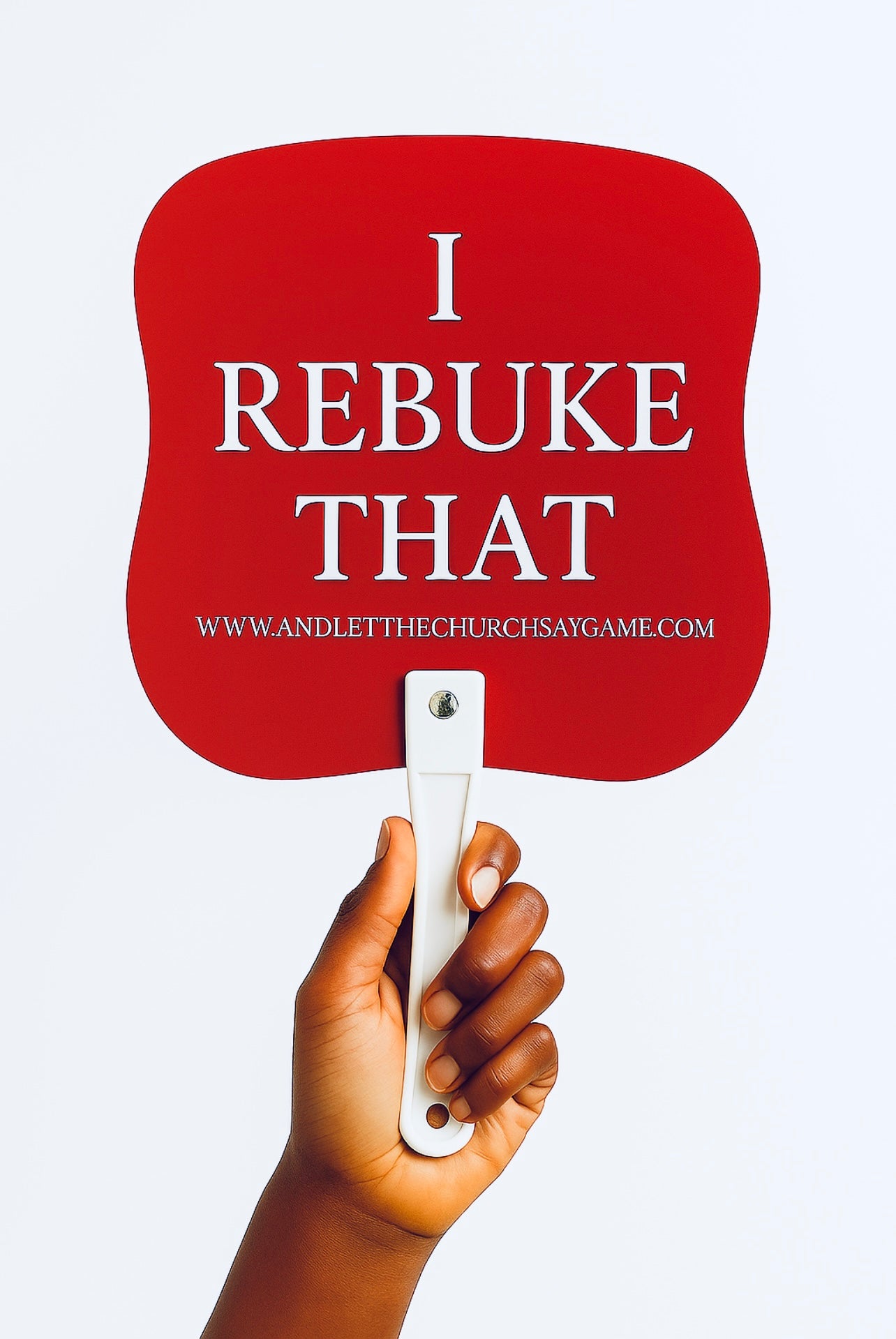 Upgrade 1 Game + 2 Fans – Double-Sided AMEN/I REBUKE THAT Fan Combo