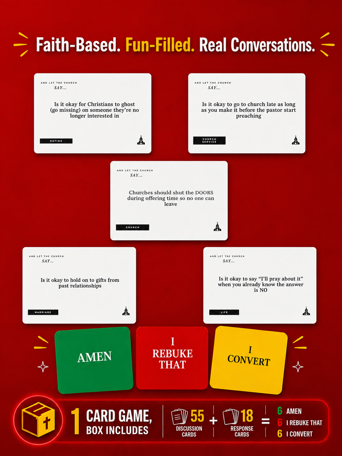 And Let The Church Say Game-New Edition| 55 New Topics