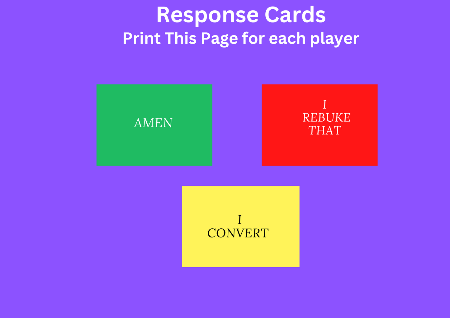 And Let The Church Say Game – Digital Edition