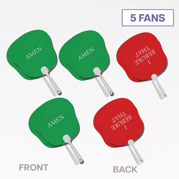 Small Group AMEN and I Rebuke That Fans (5 pack)